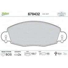 Valeo 670432 On Fren Balatasi 1135167 1318139 1465166