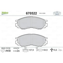 Valeo 670522 On Fren Balatasi MN102609 MN102616 MR205256