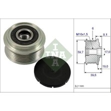 Ina 535006510 Alternator Kasnagi 1204424 1204425 1204618