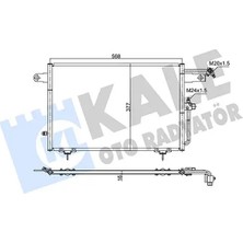 Kale 353040 Klima Radyatoru 4A0260401AB 4A0260401AC 4A0260403AB