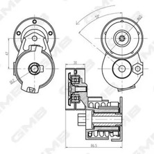 GMB GAT20980 Gergi Kutugu 8200072120 8200492180 8200673090