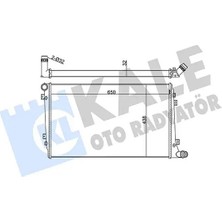 Kale 353600 Motor Radyatoru 1K0121251AL 1K0121251AN 1K0121251BL