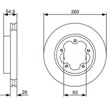 MGA 50453 Fren Diski On 6C111125BA (2 Adet Fiyatıdır)