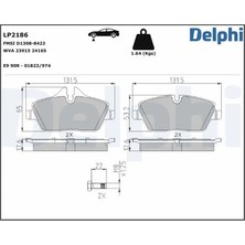 Delphi LP2186 On Fren Balatasi 34106884263 34112288854 34112288855