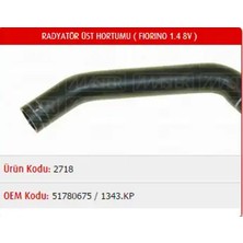 Master M2718 Radyator Hortumu Ust 1343KP 51780675