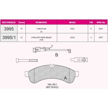 Fren Balata Arka Iveco Daıly Iv 2.3i 2006-2011 42555633