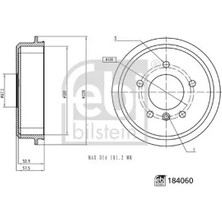 Febi 184060 Fren Kampanasi A1684230201 A1684230401 (2 Adet Fiyatıdır)