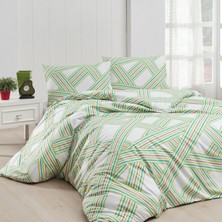 Cotton Collection Ranforce Çift Kişilik Nevresim Takımı Avenir Yeşil