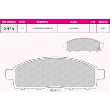 Fren Balata On Ikazlı Tel Delıklı Mıtsubıshı L 200 2.4 Dı-D 2015- / Fıat Fullback Pıck-Up 2.4 D 2016- 545990001