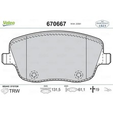Valeo 670667 On Fren Balatasi 6Q0698151A