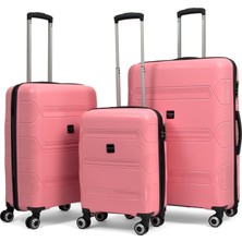 Reymond Luggage Lucas Polipropilen Kırılmaz Valiz, 3\'lü Set