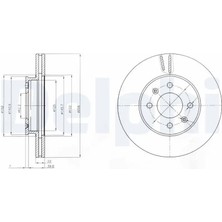 Delphi BG4096 Fren Diski On 517121G000 (2 Adet Fiyatıdır)