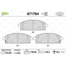 Valeo 671764 On Fren Balatasi 410600W785 410600W786 410601W385