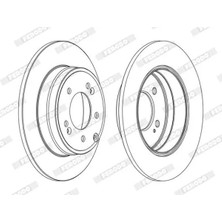 Ferodo DDF1787C Arka Fren Diski 584113K100 584113K110 584113L000 (2 Adet Fiyatıdır)