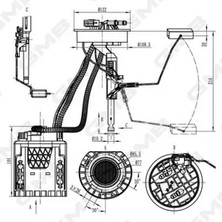 GMB GFPS022A Yakit Depo Samandirasi 1H0919051AK 1H0919051L 1HM919051M