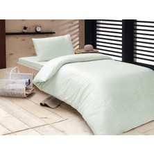 Menderes Home Cotton Collection Saten Tek Kişilik Nevresim Takımı Lena Beyaz