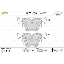 Valeo 671732 Arka Fren Balatasi SFP000120 SFP500210