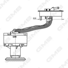 GMB GFPS027A Yakit Depo Samandirasi 8E0906087D