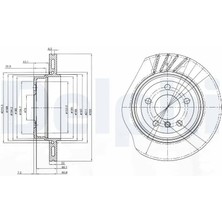 Delphi BG3943 Arka Fren Diski 34213332217 (2 Adet Fiyatıdır)