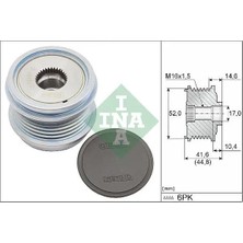 Ina 535034310 Alternator Kasnagi 04L903021B 04L903021C 04L903021D