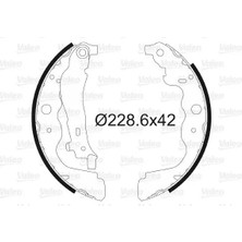 Valeo 564104 Arka Fren Balatasi 6001549703 7701210109 A4154200220