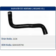 Master M2136 Radyator Hortumu Ust 8200335740