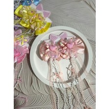 EyER Shoping Vip Kalite Incili Tüllü Klips Toka