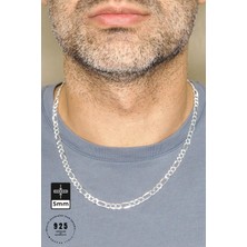 Marakas Italy 5mm Figaro 925 Ayar Gümüş Kolye