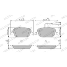 Ferodo FDB4337 Arka Fren Balatasi 71770096 77365542