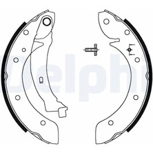 Delphi LS1716 Arka Fren Balatasi 1610091280 4141K8 4241H6