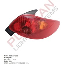 Pleksan 4301 Stop Lambasi Sol 635050 6350GV 6350K4