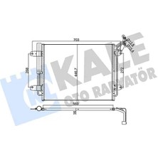 Kale 376200 Klima Radyatoru 5N0820411C 5N0820411D 5N0820411E