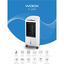 Woox FL2218R Portatif Hava Soğutucu 10000 BTU İyonizerli 65 Watt Beyaz Renk
