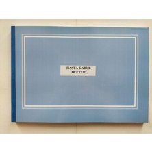 Kültür Matbaası Hasta Kabul Defteri 200 Sayfa