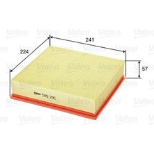 Valeo 585295 Hava Filtresi 6172024 88VB9601AA