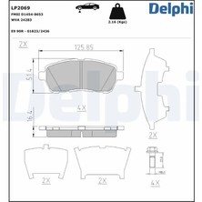 Delphi LP2069 On Fren Balatasi 04465B1020000 04465B1120 04465B1120000