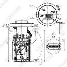 GMB GFPS148A Yakit Depo Samandirasi 1K0919051AQ 1K0919051BH