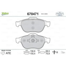 Valeo 670471 On Fren Balatasi 410603759R 410607613R 410607716R