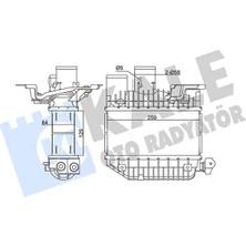 Kale 345135 Turbo Radyatoru 179400G010 179400G011 1794027010