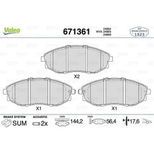 Valeo 671361 On Fren Balatasi 96475027 96952179