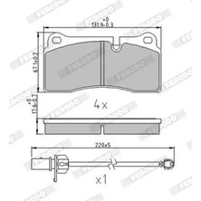 Ferodo FDB4195 Arka Fren Balatasi 420698451 420698451B 420698451C