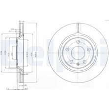 Delphi BG3997 Arka Fren Diski 8E0615601K 8E0615601R (2 Adet Fiyatıdır)