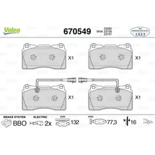 Valeo 670549 On Fren Balatasi 77365490