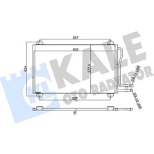 Kale 381100 Klima Radyatoru 5104114AA 5132357AA 9015000454