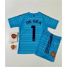 Legent Lady Manchester United 2022/23 Sezonu David De Gea Çocuk Kaleci Forması 4'lü Set (Armalı)