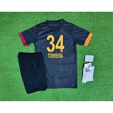 Legent Lady Gâlatâsarâ.y 2024/25 L.ucas Torreira Özel Siyah Çocuk Forması 4'lü Set