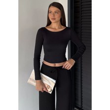 Gülseli Kadın Likralı Slim Fit Basic Body Bluz P-00018605