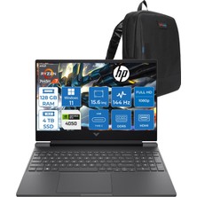 Hp Victus Gaming Amd Ryzen 7-7445HS 128GB Ddr5 4tb SSD Rtx RTX4050/6GB 15.6" Fhd (1920 x 1080), 144 Hz, Ips, 300 Nits WIN11HOME Gaming Bilgisayar WBX9U9EAF40+ZETTAÇANTA