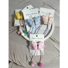 EyER Shoping Kelebek Figürlü Peluş Bağlama Tokası