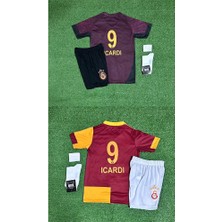 Legent Lady 'gâlatâsarây M'âuro-Ì'cârdî Deplasman - Parçalı 2'li Kombin Çocuk Forması 4'lü Set